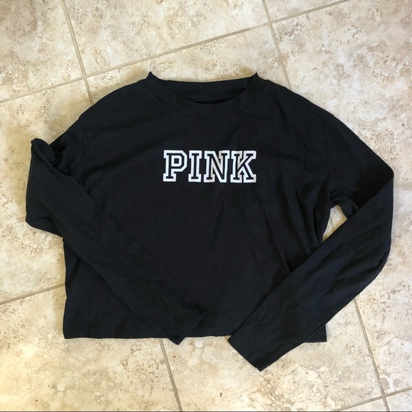 PINK Victoria's Secret | Tops | Pink Cut Long Sleeve Tee | Poshmark